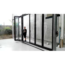 Aluminium folding door with as2047 certificate foldable glass doors